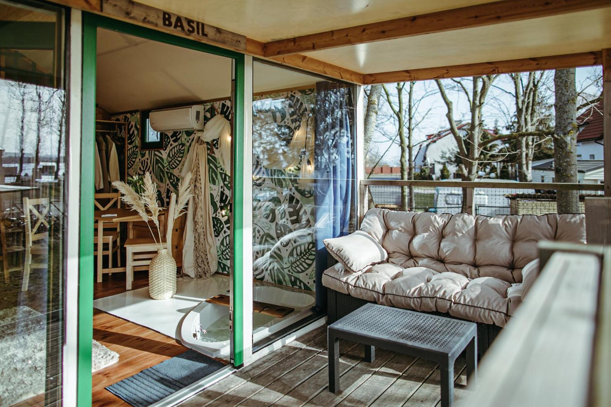 Herbals - Tree&Lake Houses With Bath, Sauna, Bikes, Motorboat Mielno  Szoba fotó